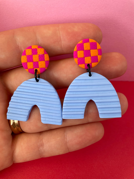 Chunky Arches - blue ribbed